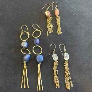 Assorted Elegant earrings. 3 for $33.